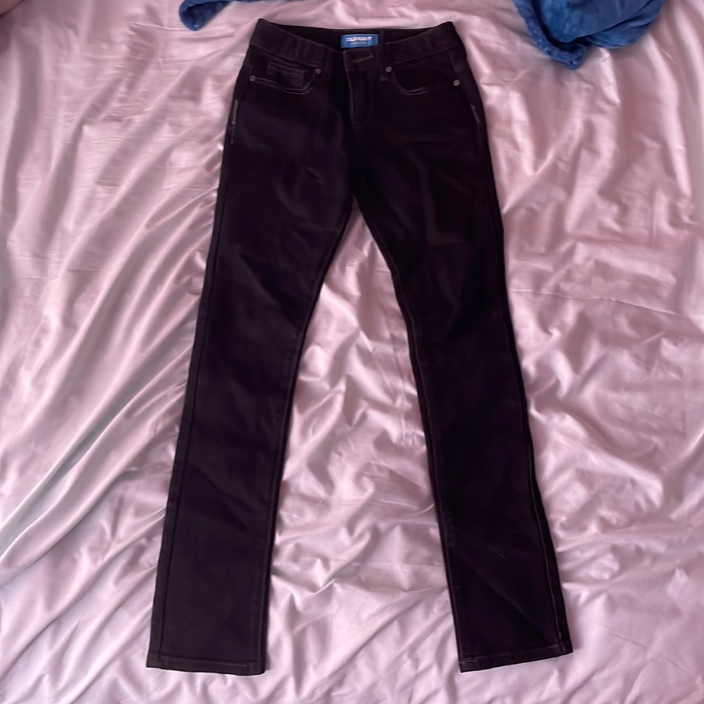 old navy kids black skinny jeans